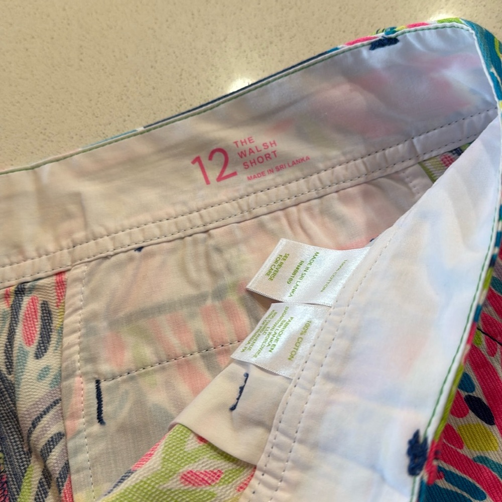 Lilly Pullitzer The Walsh Short Cotton Size 12 - Picture 4 of 5